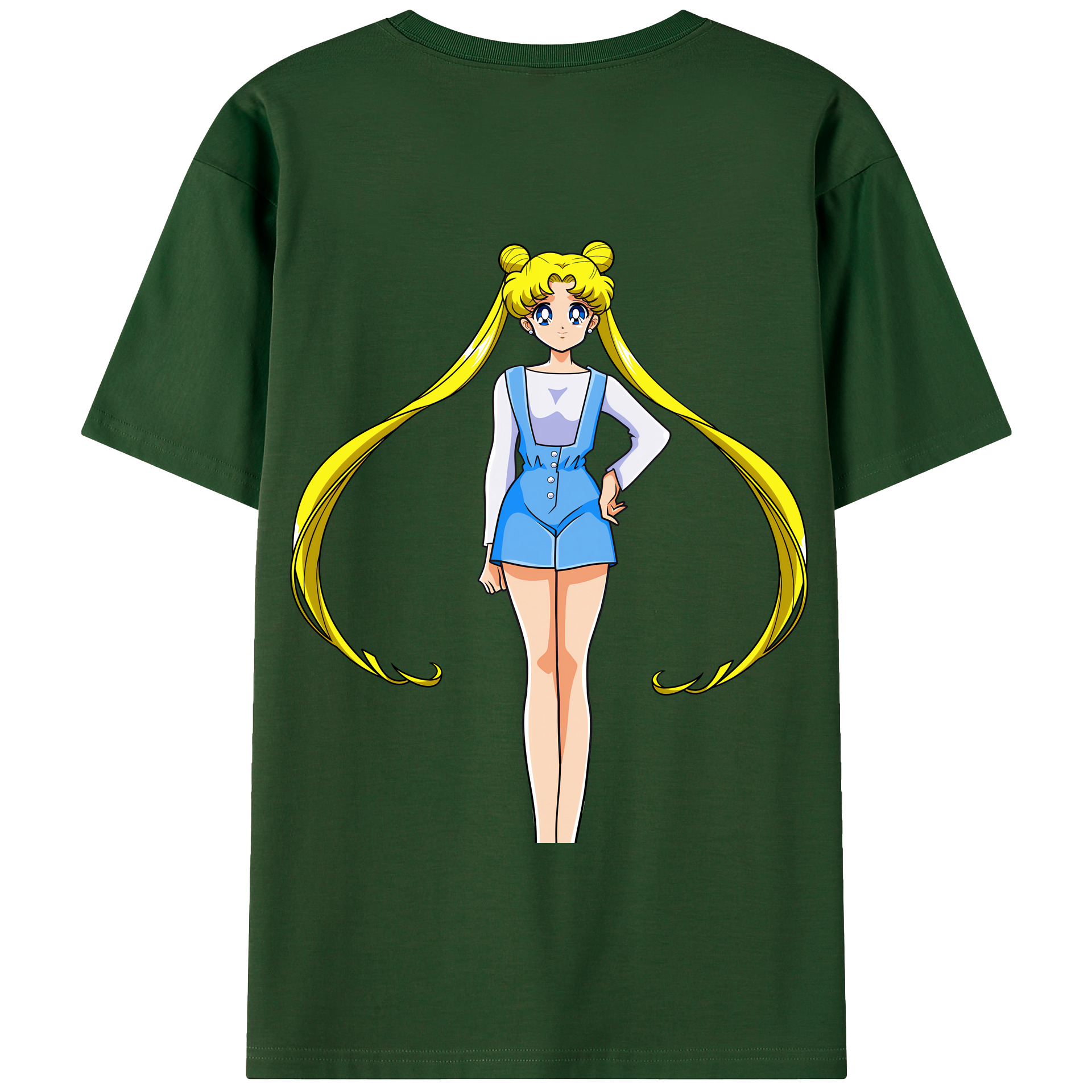 （画像用） 美少女戦士セーラームーン 愛野 美奈子 あいの みなこ Sailor Moon Aino Minako 綿100％半袖Tシャツ（背面プリント）